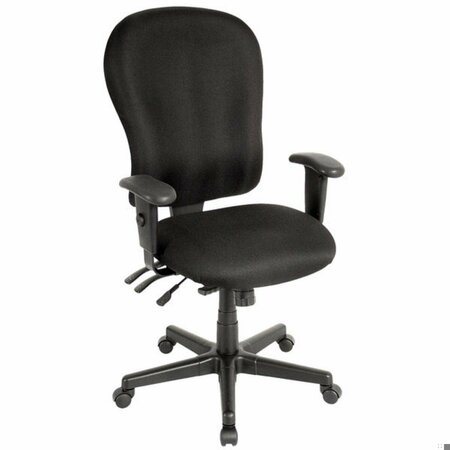 HOMEROOTS Black Fabric Chair 29 x 26 x 40.5 in. 372355